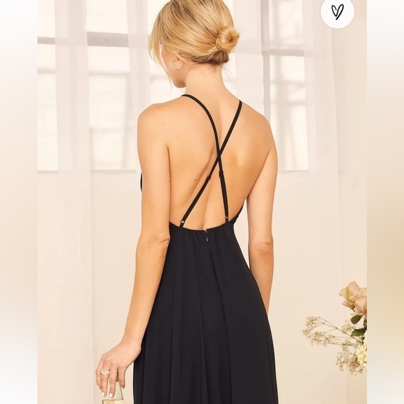 Lulu’s Mythical Kind of Love Black Maxi Dress Size Extra Small - Picture 3 of 9